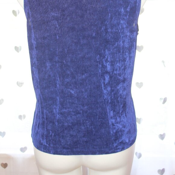 #363 Private Edition by Chico's Blue Dressy Tank with High Neck Size 3 - Picture 6 of 9